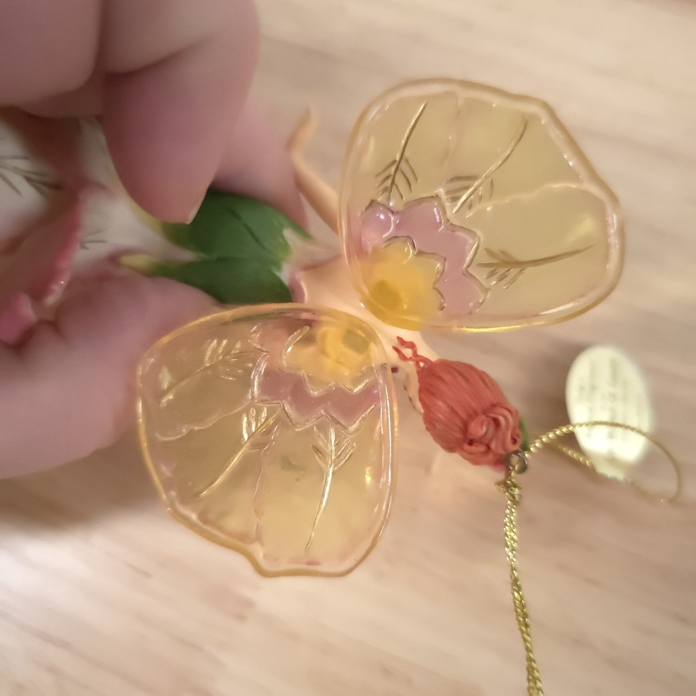VTG Fairy Ornament On Wings of Light Tulips Magical Fragrance Ashton Drake - Picture 8 of 8